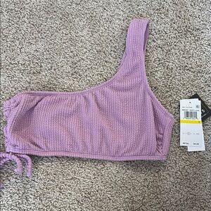 Cotton On One-Shoulder Bikini Top in Light Purple